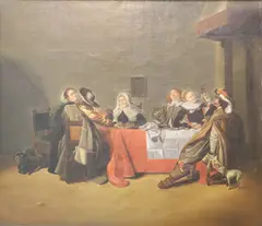 Palomedes, The Merry Revellers, Oil on canvas
