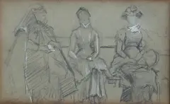 Sarah Purser, The Artist's Mother, Pencil