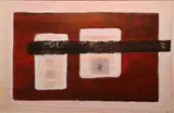 Darlene Garr, No Entrance, Oil and mixed media on board