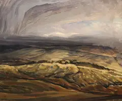 Jeremiah Hoad, Distant Snow, Oil on canvas