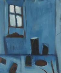 Tony O'Malley, Still Life And Window, Oil on board