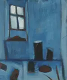 Still Life And Window by Tony O'Malley, Oil on board, sold Nov 2022