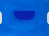 William Scott, Deep Blues, Gouache