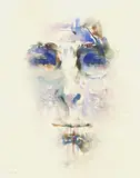 Image Of W.B. Yeats by Louis le Brocquy, Watercolour, sold Nov 2022