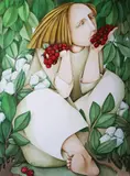Barry Castle, Vladamir's Cherries, 1935-2007 Watercolour