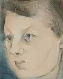 Louis le Brocquy, Head Of A Young Woman (Melanie Le Brocquy), Oil on canvas
