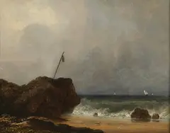 A Sea Piece by James Arthur O'Connor, Oil on panel, sold Nov 2022