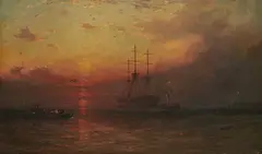 James Francis Danby, Sunset After The Storm, Oil on canvas