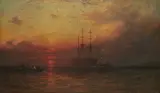 James Francis Danby, Sunset After The Storm, Oil on canvas