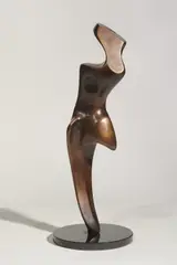 Jim Flavin, Mask Ii, Bronze on granite