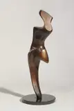 Jim Flavin, Mask Ii, Bronze on granite