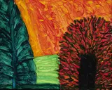 East Field by William Crozier, Oil on canvas, sold Nov 2022