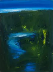 Bog Pool by Seán McSweeney, Oil on board, sold Nov 2022
