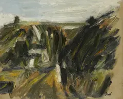 Landscape, October by Charles Brady, 1956, Oil on canvas, sold Nov 2022