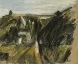 Charles Brady, Landscape, October, 1956, Oil on canvas