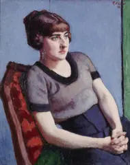 Femme Au Corsage Mauve by Roderic O'Conor, Oil on canvas, sold Nov 2022