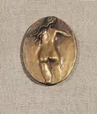 Jack Coughlin, Beach Figure, Bronze Bas-Relief