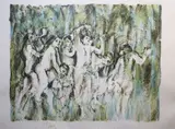 Children In A Wood by Louis le Brocquy, Lithograph, sold Nov 2022