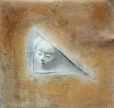 Carolyn Mulholland, Head, Painted bronze