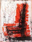 Neil Shawcross, Chair, Oil on paper