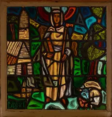 Patrick Pollen, St. Brigid, Stained glass