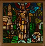 Patrick Pollen, St. Brigid, Stained glass