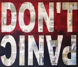 Peter Tunney, Don'T Panic, Acrylic and collage on canvas