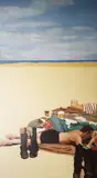 J. Slevin, The Beach, Oil on canvas