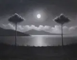 Paul Wilson, The Mystery Of Moonlight, Acrylic