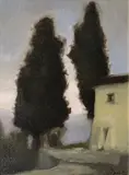 Jura Bedic, Tuscan Landscape, Oil on board