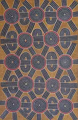 Dave Pwerle Ross, Untitled Shapes, Oil on canvas