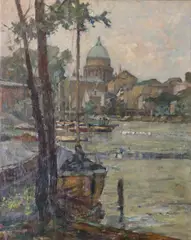 Otto Antoine, View Of Potsdam, Oil on canvas
