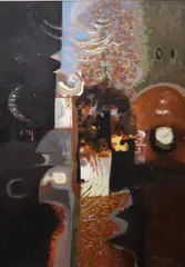 George Campbell, The Wizard's Window, Oil on board