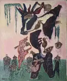 Basil Rakoczi, Bird Eaten Beast, Oil on canvas