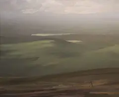 Jeremiah Hoad, The Green Lakes, Oil on canvas