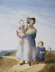 An Irish Coleen by Erskine Nicol, Watercolour, sold Oct 2022