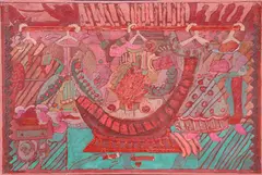 Alfonso López Monreal, Saints' Wardrobe, Oil on canvas