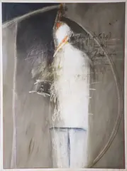 Figurative Study by John Kelly, Mixed media, sold Oct 2022