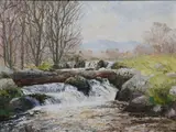 The Liffey At Ballinnabrocky, Co. Wicklow by Fergus O'Ryan, Oil on board, sold Oct 2022