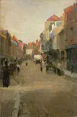 Sir Walter Frederick Osborne, High Street, Rye, 1889, Oil on board