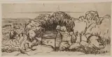Roderic O'Conor, Landscape With Breton Cottage, (1893) Etching