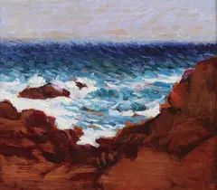 Roderic O'Conor, Sea And Red Rocks, c.1898 Oil on panel