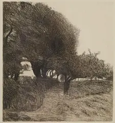 Path Through The Trees by Roderic O'Conor, (1893) Etching, sold Jun 2022