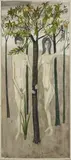 Reginald Gray, Adam And Eve, Tempera on wood panel