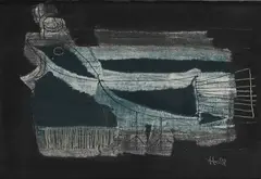 Kenneth Hall, Bird With A Worm, Oil on canvas