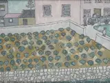 Kenneth Hall, Cabbages At Tully Cross, Oil on paper laid on board