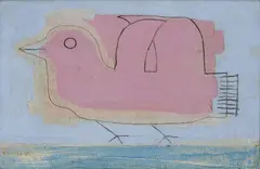 Kenneth Hall, Pink Bird, Oil on canvas