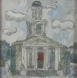 Kenneth Hall, St Stephens Church, The Pepper Canister, Mount Street, Oil on board