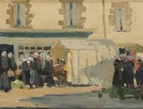 Charles Vincent Lamb, The Market At Audierne