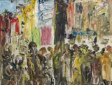 Jack Butler Yeats, A Lament (The Funeral Of Harry Boland), (1930) Oil on canvas